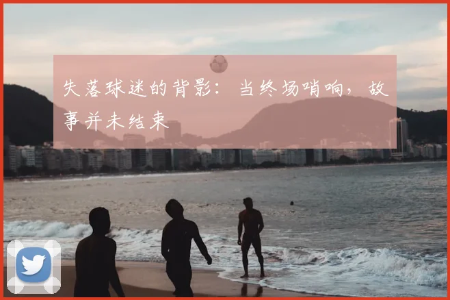 失落球迷的背影:当终场哨响,故事并未结束